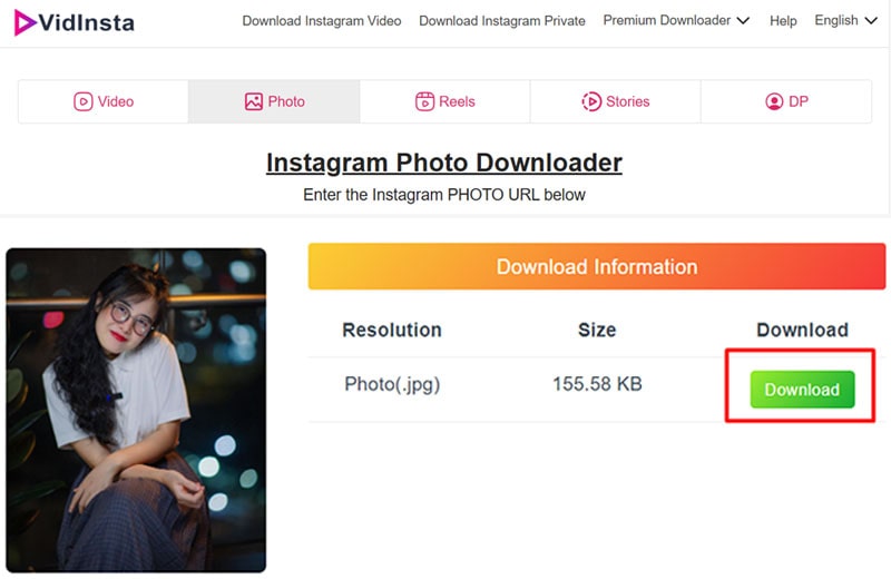 download instagram photos